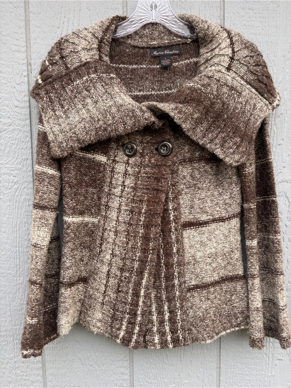 Y2K Vintage Whimsigoth Grunge Fairy Cardigan Marisa Christina Bell Sleeves SMALL
